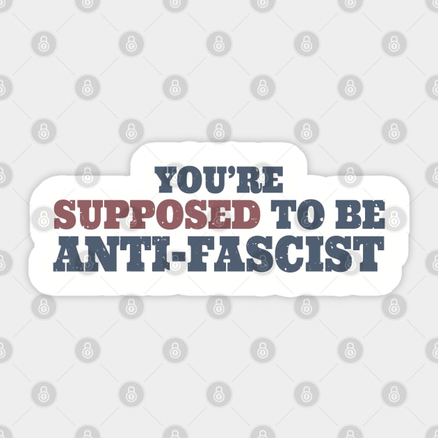 Anti-Fascist Sticker by GKalArt